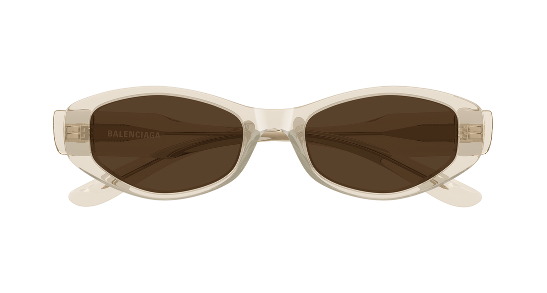 Lunettes de soleil balenciaga bb0509s 003 beige geometrical/directional femenino taille 53mm - Vue détaillée