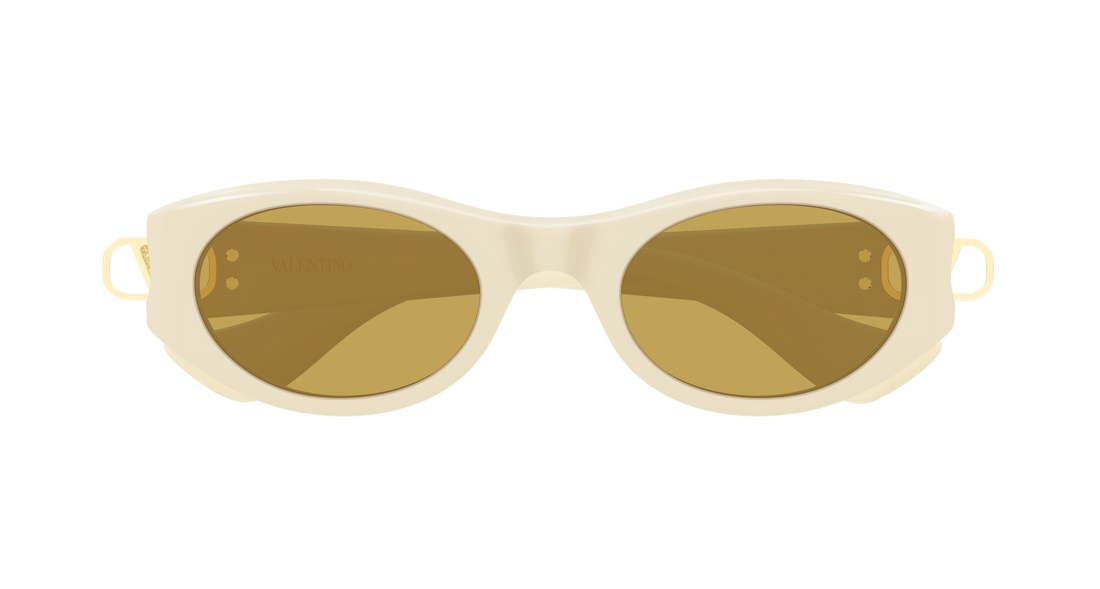 Occhiali da sole valentino vg0015s 004 beige round/oval/panthos femenino taglia 52mm - Vista dettagliata
