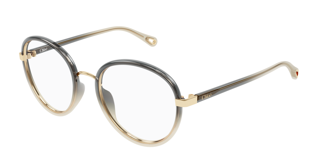 Lunettes de vue chloé ch0308o 005 gris round/oval/panthos femenino taille 53mm - Vue principale