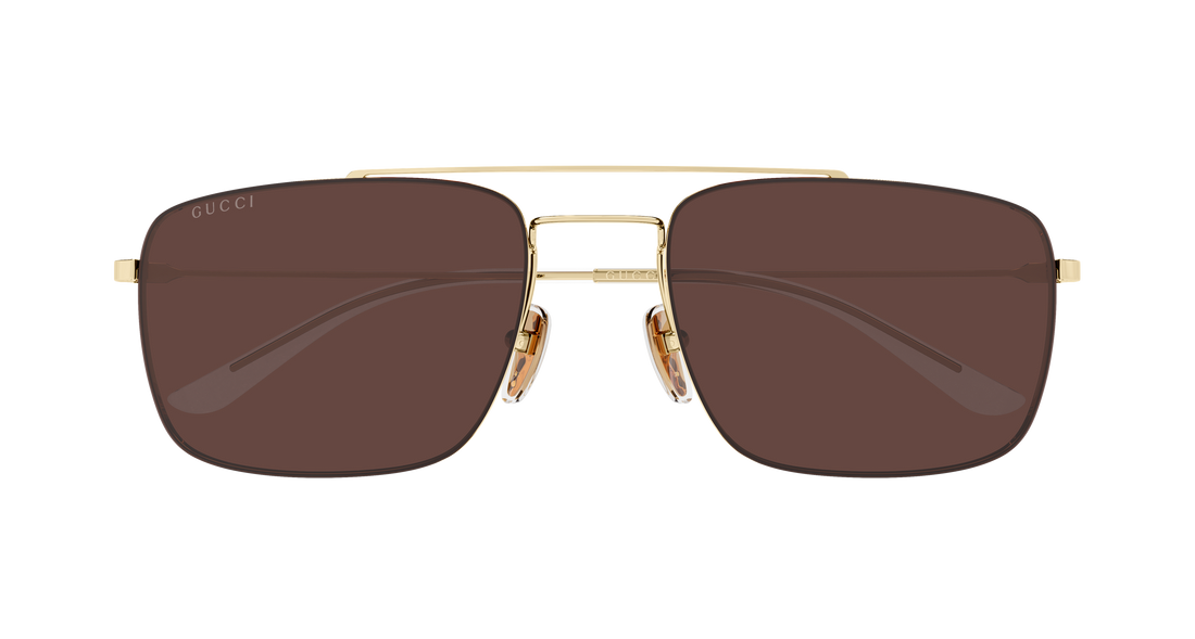 Óculos de sol gucci gg2256sa 003 dorado rectangular / squared masculino tamanho 59mm - Vista de detalhe