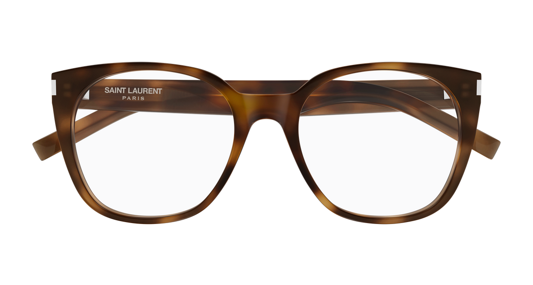 Brillen saint laurent sl 897 003 havana cat eye femenino größe 55mm - Detailansicht