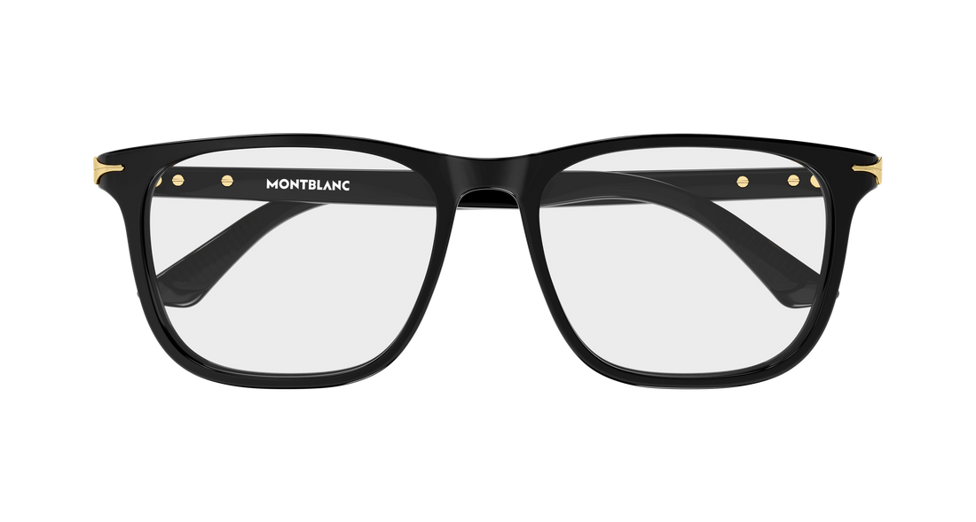 Óculos graduados montblanc mb0520ol 001 negro rectangular / squared masculino tamanho 56mm - Vista de detalhe