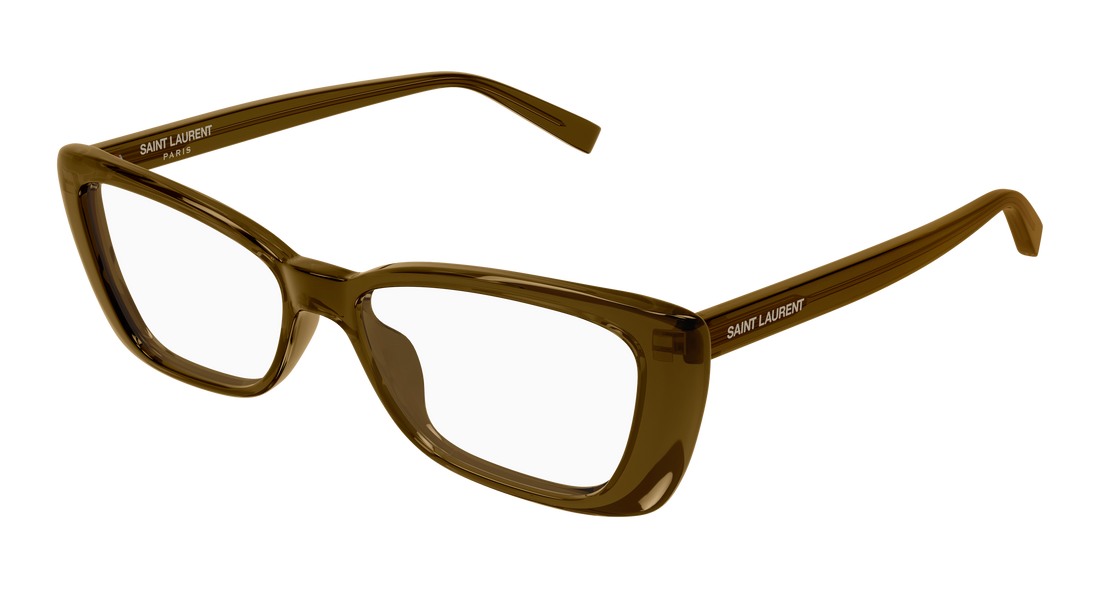 Prescription glasses saint laurent sl 943 opt 004 marron rectangular / squared femenino size 54mm - Main view