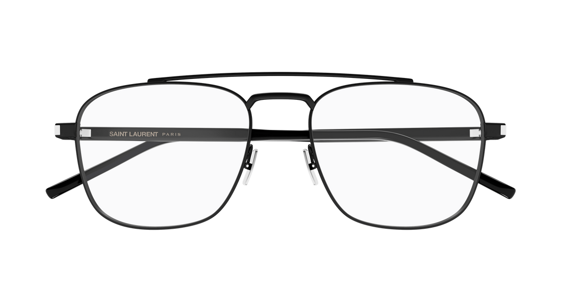 Brillen saint laurent sl 665 opt 001 negro pilot/navigator unisex größe 56mm - Detailansicht