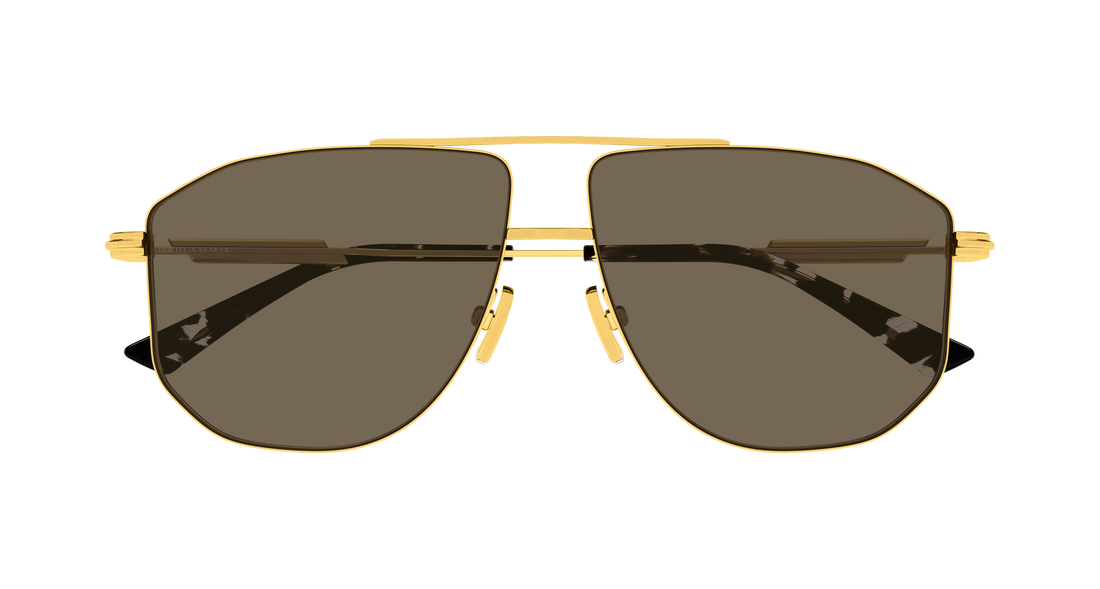 Óculos de sol bottega veneta bv1509s 003 dorado pilot/navigator unisex tamanho 59mm - Vista de detalhe