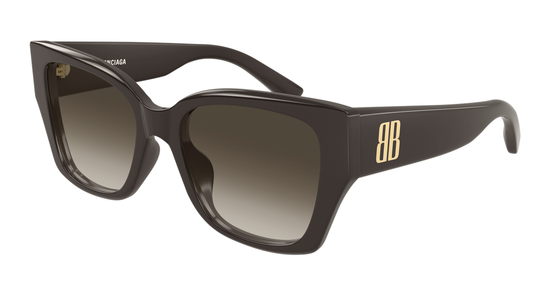 Occhiali da sole balenciaga bb0474s 005 marron butterfly femenino taglia 55mm - Vista principale