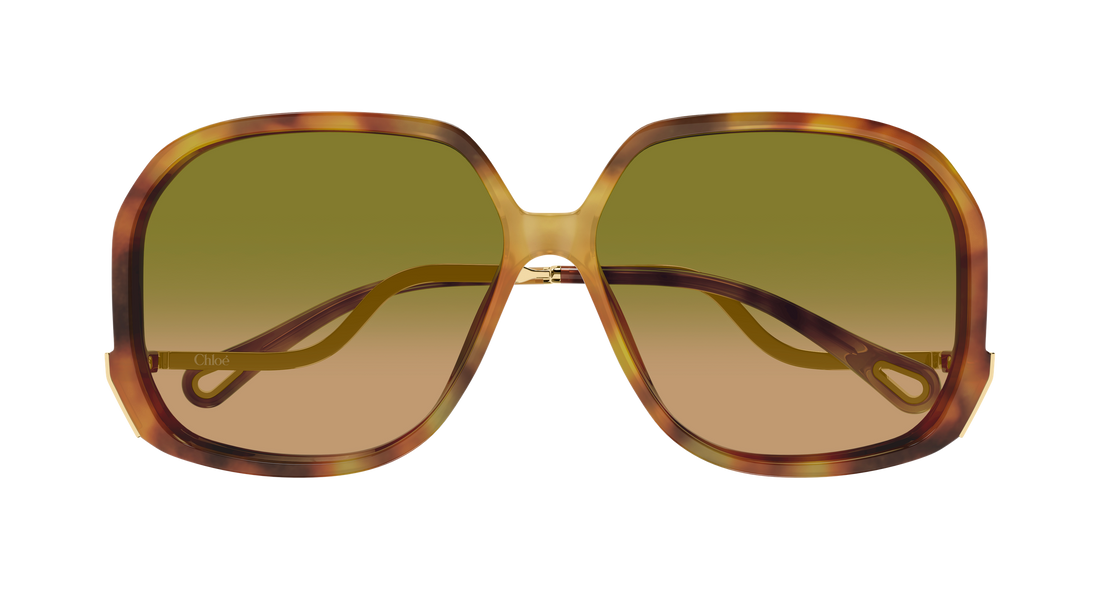 Solglasögon chloé ch0404s 002 havana geometrical/directional femenino storlek 60mm - Detaljvy