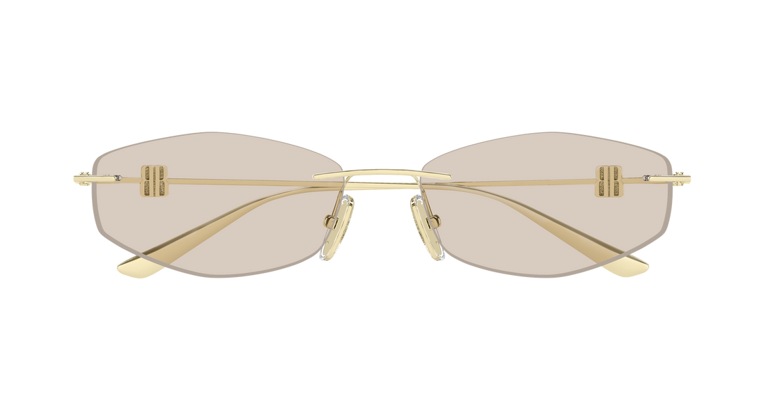 Óculos de sol balenciaga bb0535s 005 dorado geometrical/directional femenino tamanho 60mm - Vista de detalhe