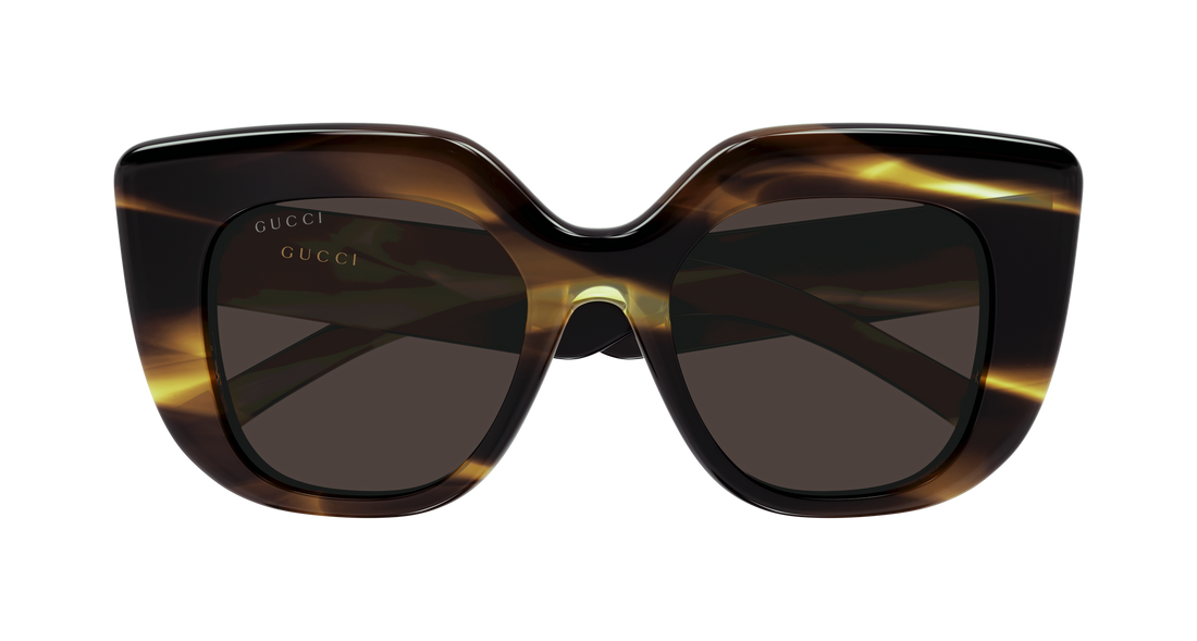 Lunettes de soleil gucci gg2030s 003 havana rectangular / squared femenino taille 50mm - Vue détaillée