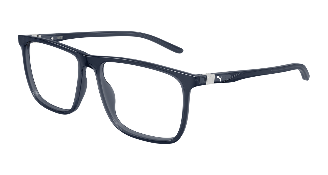 Occhiali da vista puma pu0537o 008 azul rectangular / squared masculino taglia 59mm - Vista principale