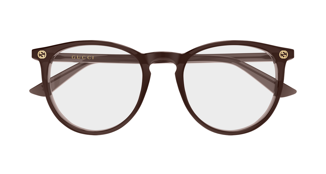 Brillen gucci gg0027o 017 marron round/oval/panthos femenino größe 52mm - Detailansicht
