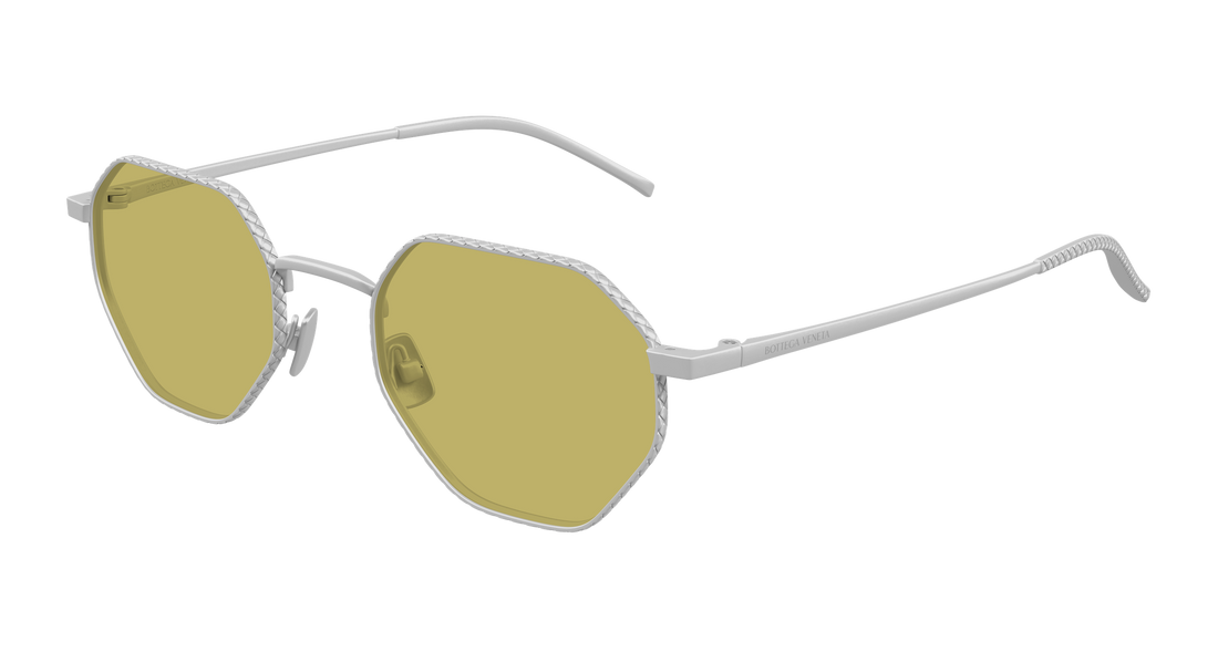 Sunglasses bottega veneta bv1471s 002 plateado round/oval/panthos unisex size 51mm - Main view
