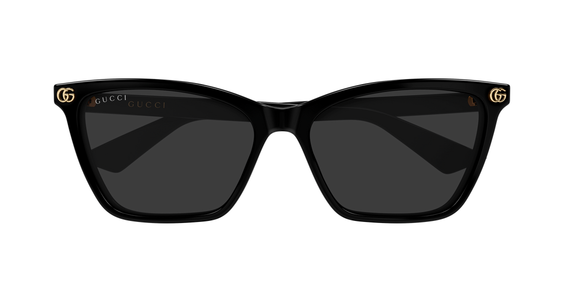 Lunettes de soleil gucci gg2111s 001 negro cat eye femenino taille 56mm - Vue détaillée
