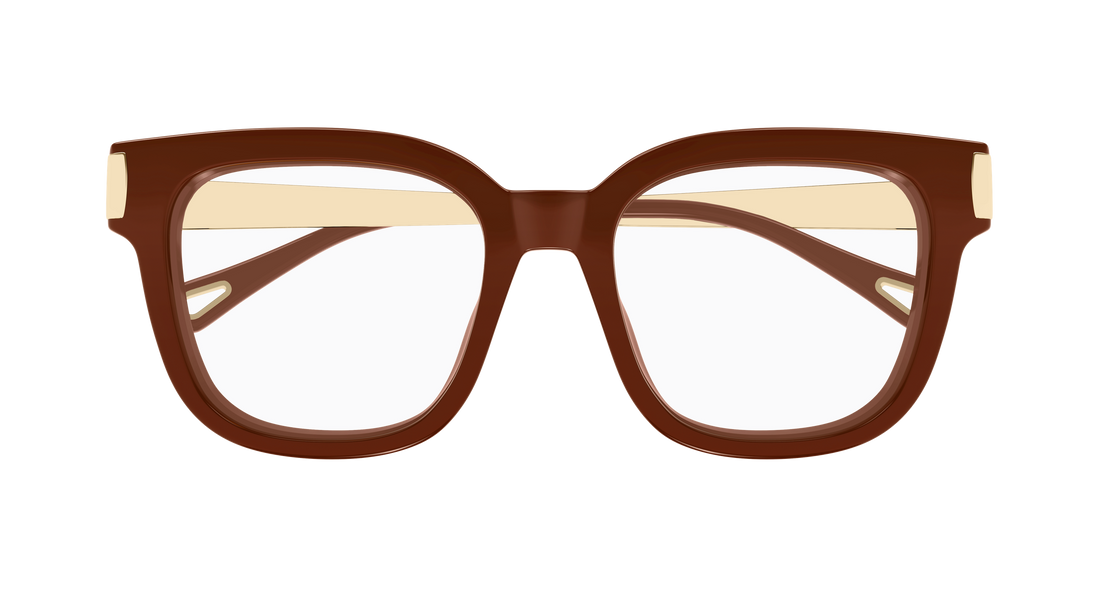 Occhiali da vista chloé ch0353o 003 marron rectangular / squared femenino taglia 52mm - Vista dettagliata