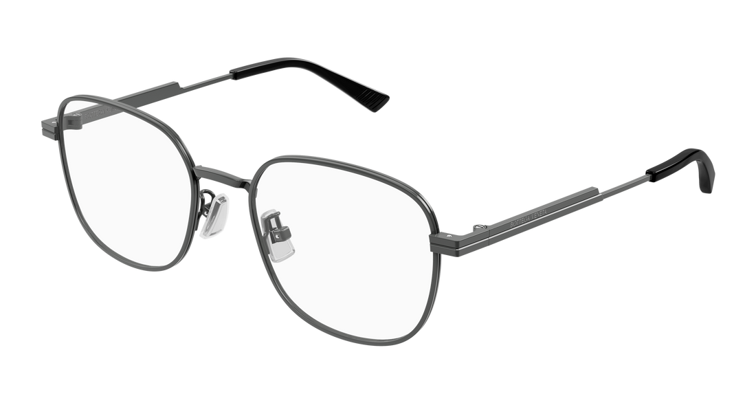 Óculos graduados bottega veneta bv1521oj 003 plateado rectangular / squared unisex tamanho 52mm - Vista principal
