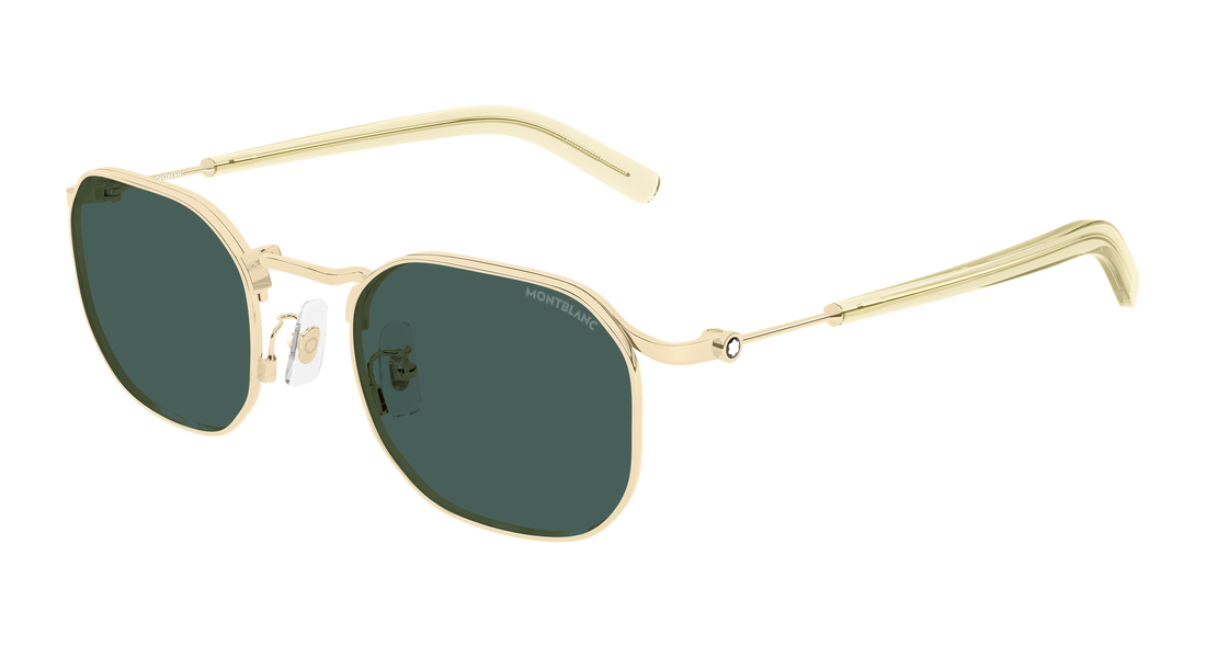 Gafas de sol montblanc mb0459s 004 dorado geometrical/directional masculino talla 50mm - Vista principal
