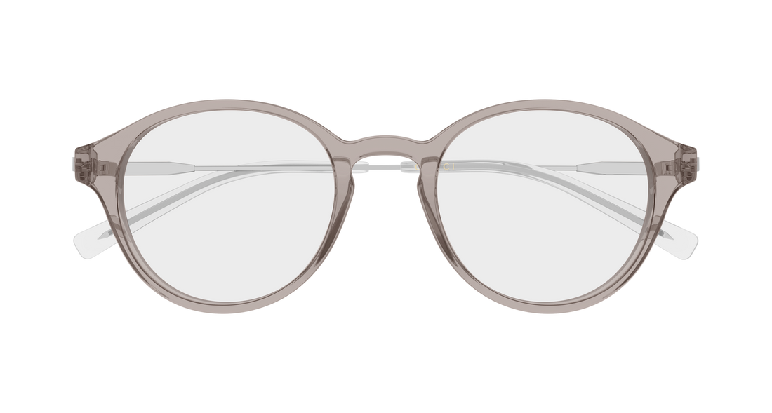 Lunettes de vue gucci gg2253o 003 gris round/oval/panthos masculino taille 49mm - Vue détaillée