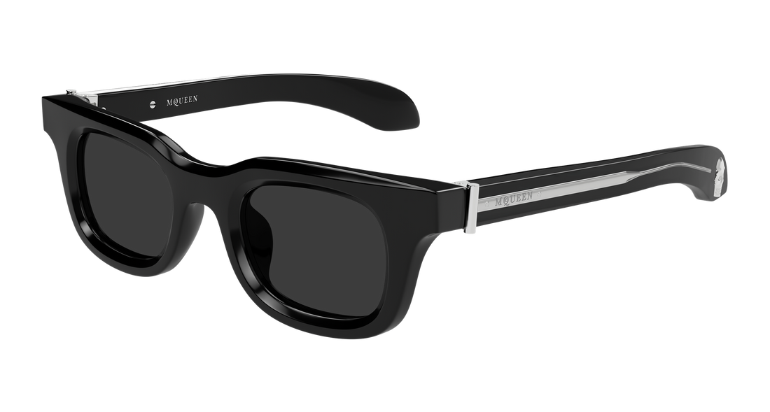 Sunglasses alexander mcqueen am0547s 001 negro rectangular / squared masculino size 46mm - Main view