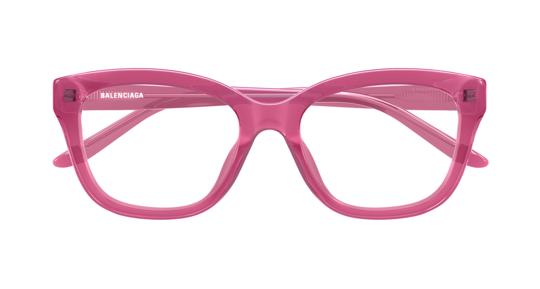 Lunettes de vue balenciaga bb0534o 004 rosa butterfly femenino taille 53mm - Vue détaillée