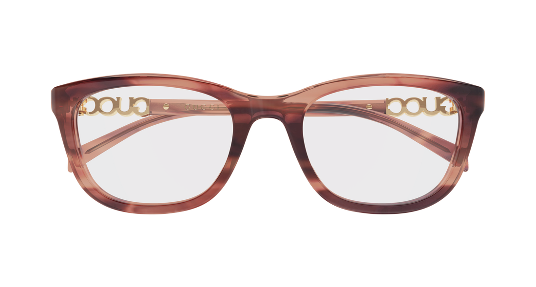Occhiali da vista gucci gg2035oa 003 havana rectangular / squared femenino taglia 53mm - Vista dettagliata