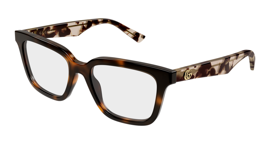 Brillen gucci gg2186oa 003 havana rectangular / squared femenino größe 52mm - Hauptansicht
