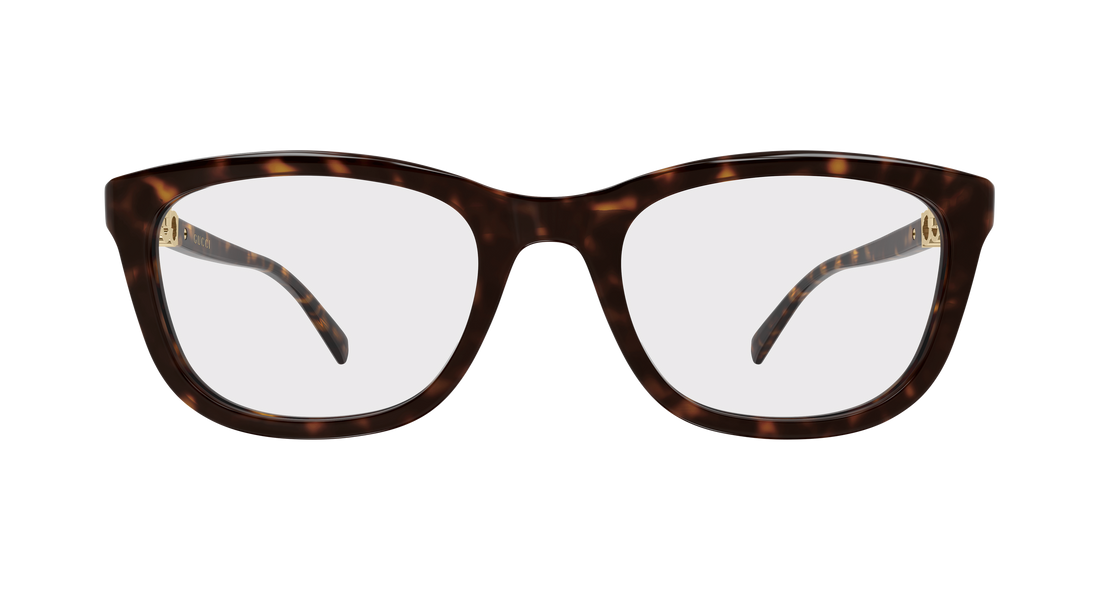 Occhiali da vista gucci gg2035oa 002 havana rectangular / squared femenino taglia 53mm - Vista dettagliata