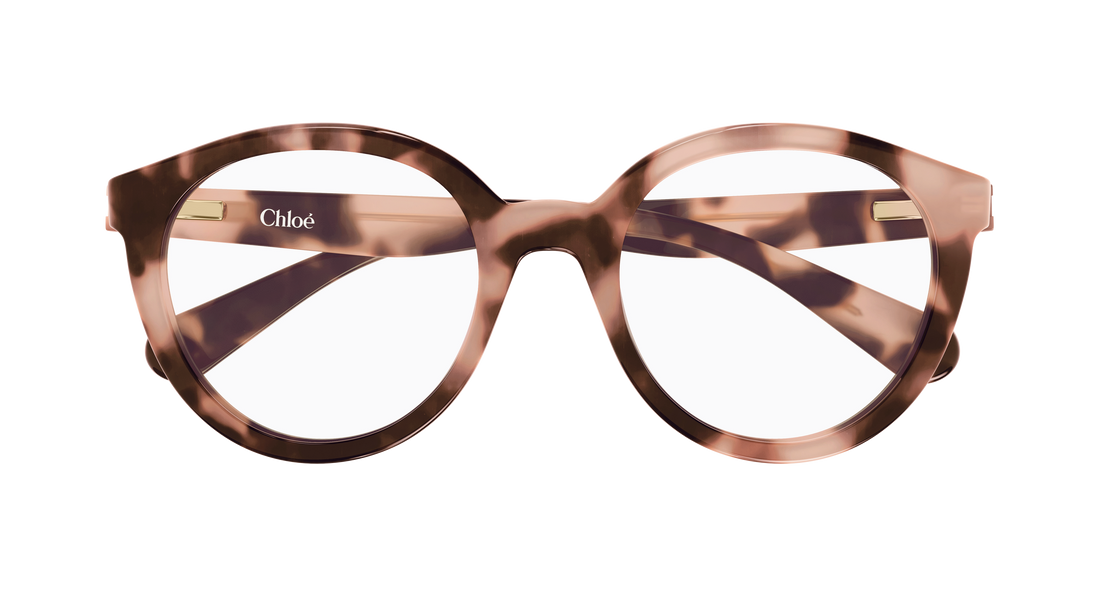 Briller chloé cc0022o 006 havana round/oval/panthos infantil størrelse 47mm - Detaljeret visning