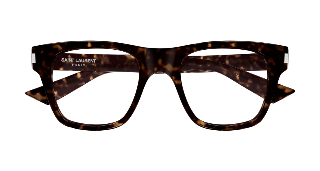 Brillen saint laurent sl 875 opt 002 havana rectangular / squared masculino größe 50mm - Detailansicht