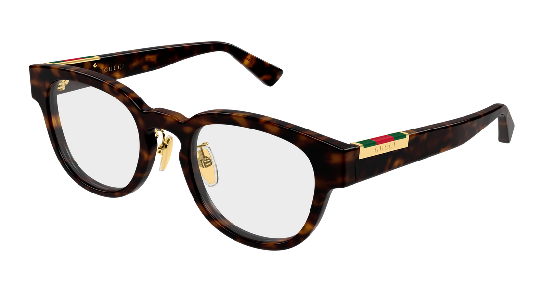 Lunettes de vue gucci gg2263oj 002 havana round/oval/panthos masculino taille 50mm - Vue principale