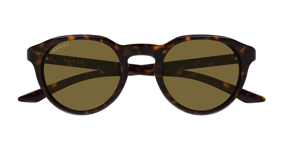Óculos de sol gucci gg2079s 002 havana round/oval/panthos masculino tamanho 48mm - Vista de detalhe