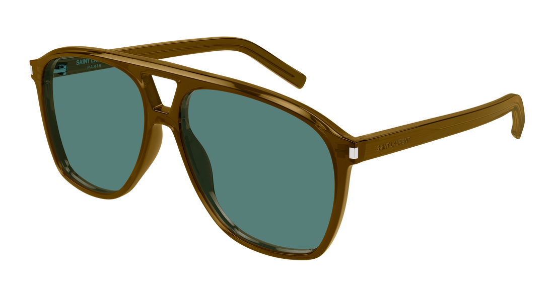 Óculos de sol saint laurent sl 596 dune 009 marron pilot/navigator femenino tamanho 58mm - Vista principal