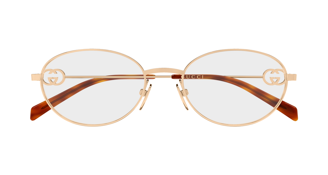 Lunettes de vue gucci gg2227o 003 dorado round/oval/panthos femenino taille 53mm - Vue détaillée