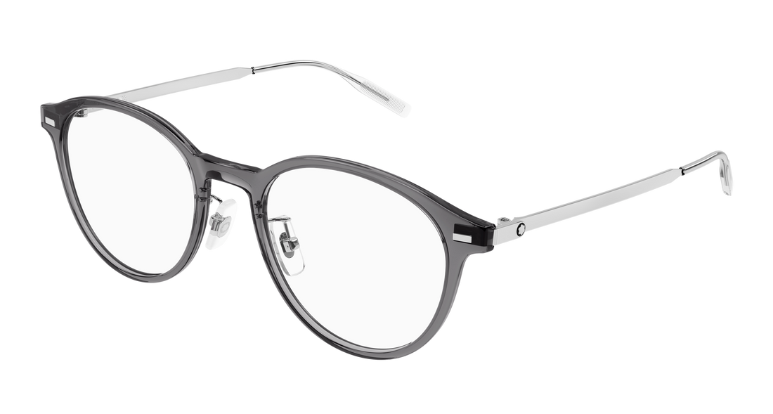 Óculos graduados montblanc mb0507oa 003 gris round/oval/panthos masculino tamanho 52mm - Vista principal