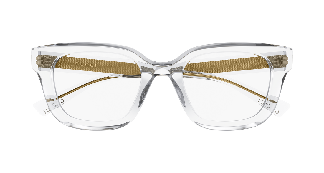 Brillen gucci gg2067ol 008 transparente rectangular / squared femenino größe 52mm - Detailansicht