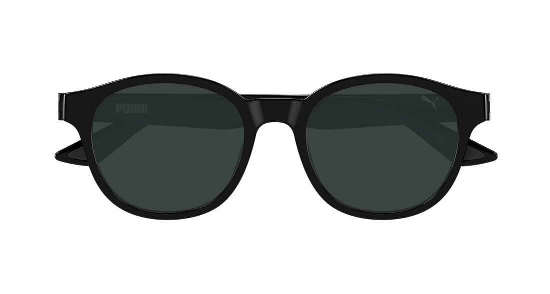 Sunglasses puma pu0522s 001 negro round/oval/panthos masculino size 52mm - Detailed view
