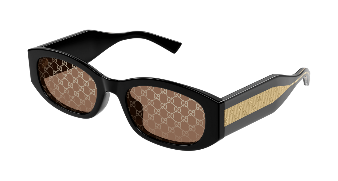 Occhiali da sole gucci gg2068sa 004 negro rectangular / squared femenino taglia 55mm - Vista principale