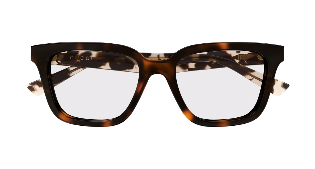 Brillen gucci gg2186oa 003 havana rectangular / squared femenino größe 52mm - Detailansicht