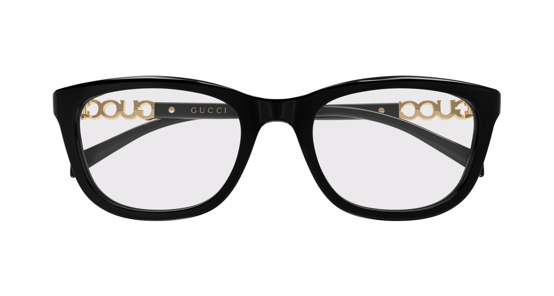 Brillen gucci gg2035oa 001 negro rectangular / squared femenino größe 53mm - Detailansicht