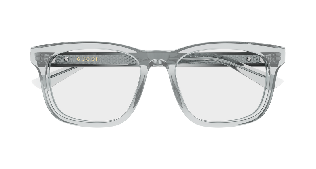 Óculos graduados gucci gg2250ol 004 gris rectangular / squared masculino tamanho 54mm - Vista de detalhe