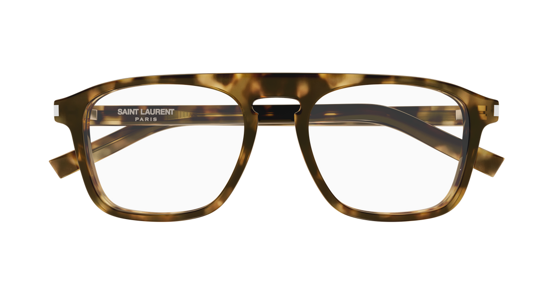 Briller saint laurent sl 157 013 havana rectangular / squared masculino størrelse 52mm - Detaljeret visning