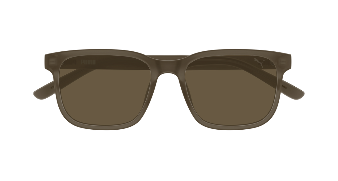 Gafas de sol puma pu0527s 005 marron rectangular / squared masculino talla 55mm - Vista de detalle