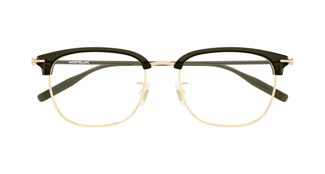 Prescription glasses montblanc mb0492oa 004 dorado rectangular / squared masculino size 55mm - Detailed view