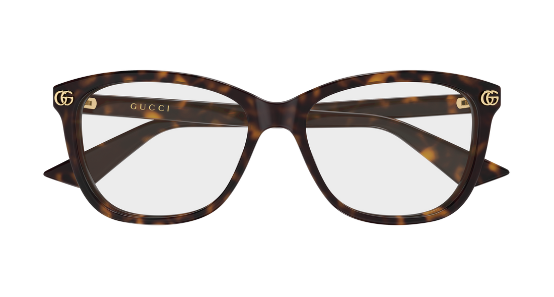 Brillen gucci gg2113o 007 havana rectangular / squared femenino größe 55mm - Detailansicht