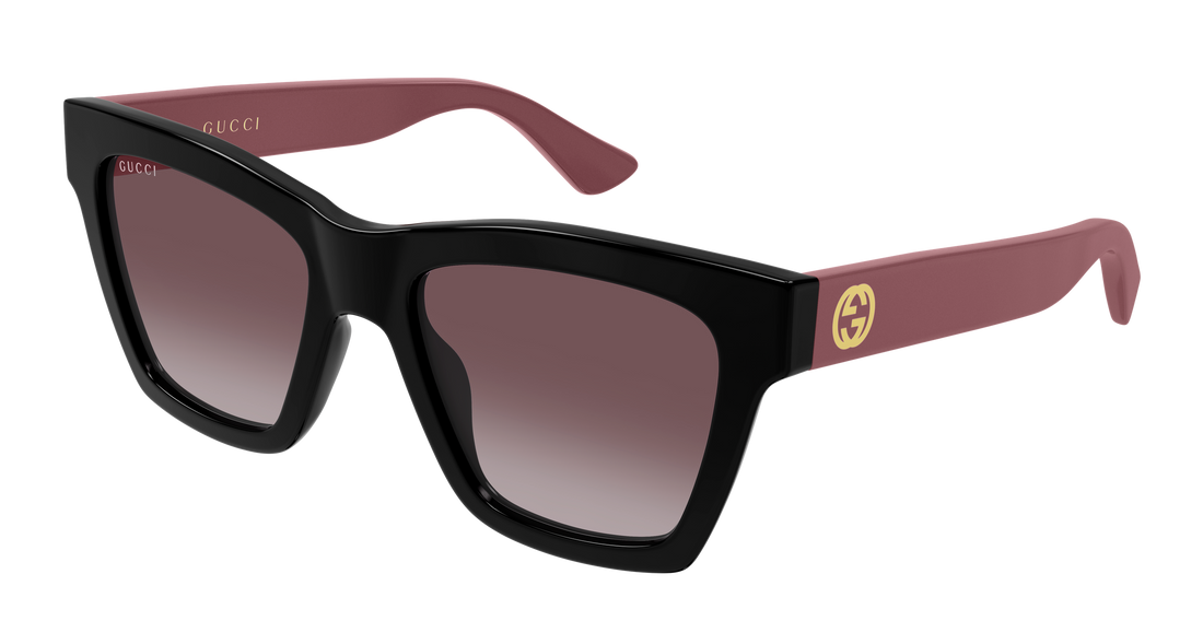 Solbriller gucci gg1714s 010 negro cat eye femenino størrelse 54mm - Hovedvisning