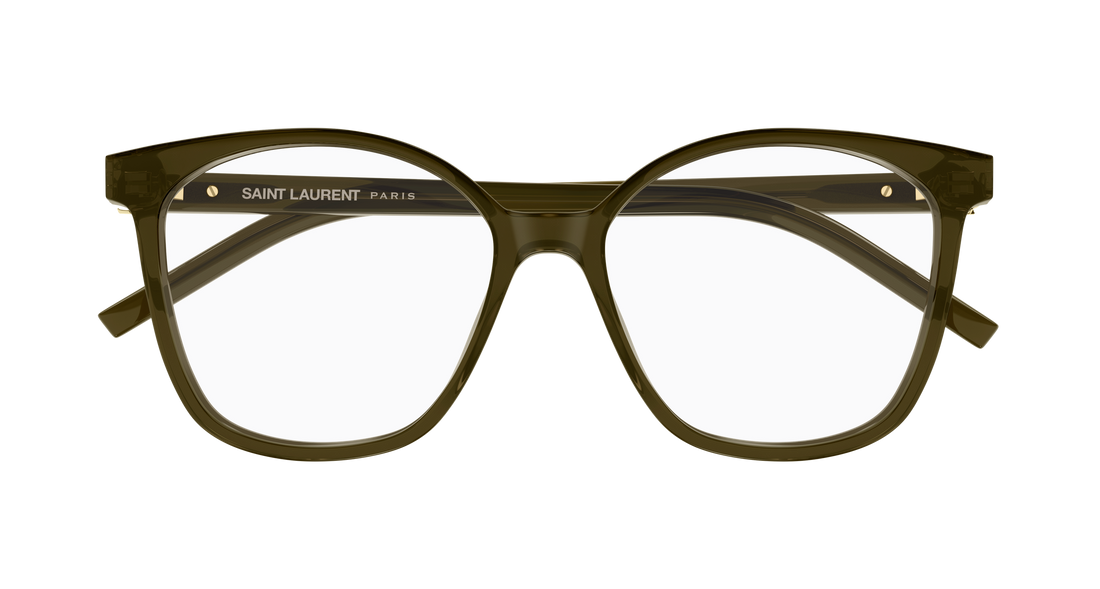 Prescription glasses saint laurent sl m162 005 marron round/oval/panthos femenino size 55mm - Detailed view