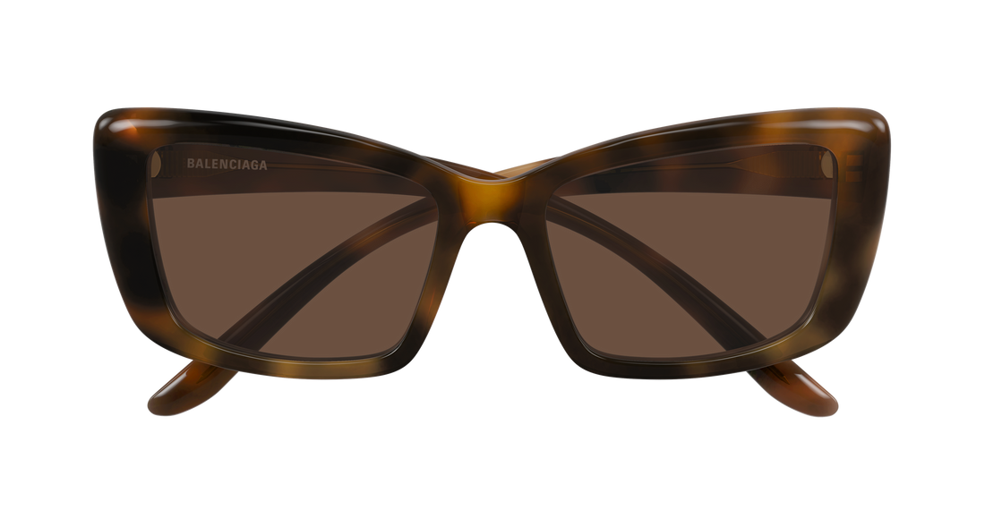 Occhiali da sole balenciaga bb0515s 002 havana butterfly femenino taglia 56mm - Vista dettagliata