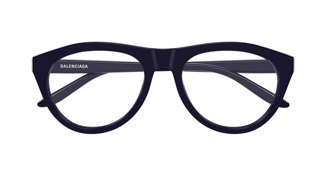 Lunettes de vue balenciaga bb0533o 006 azul pilot/navigator unisex taille 55mm - Vue détaillée