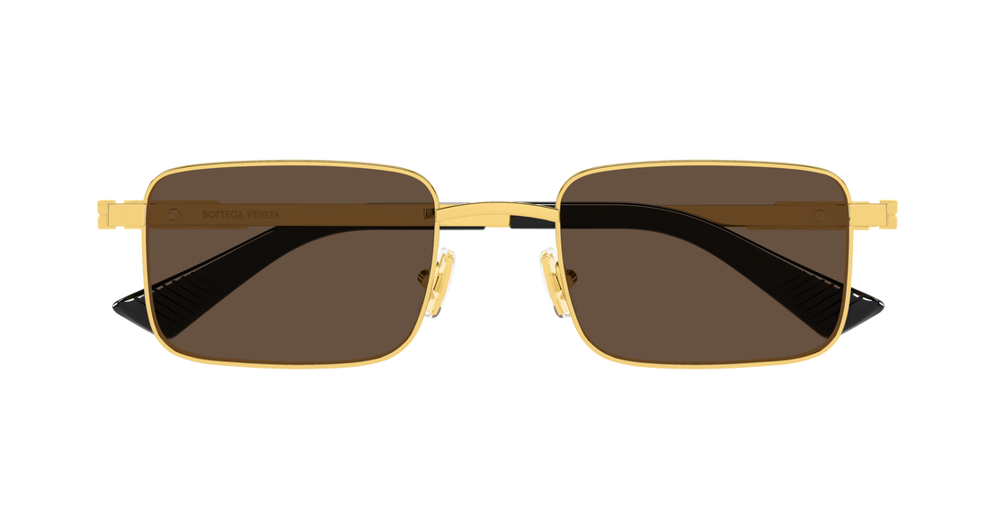 Lunettes de soleil bottega veneta bv1469s 005 dorado rectangular / squared unisex taille 53mm - Vue détaillée