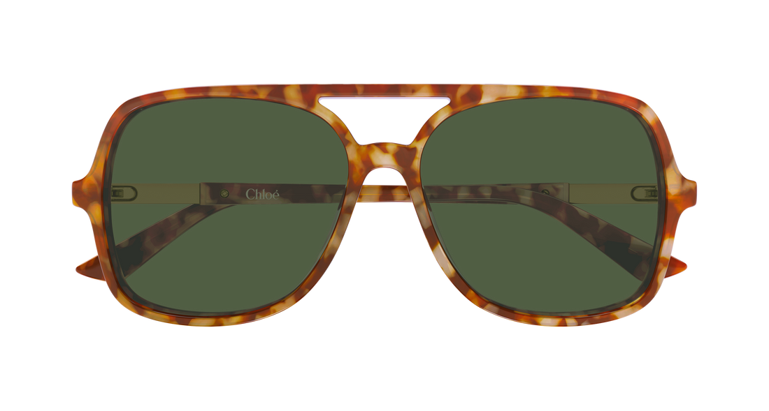 Occhiali da sole chloé ch0364s 003 havana pilot/navigator femenino taglia 57mm - Vista dettagliata