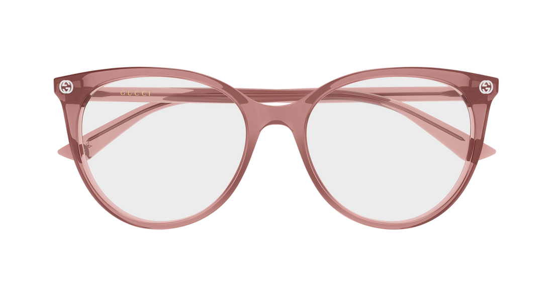Brillen gucci gg0093o 012 rosa round/oval/panthos femenino größe 53mm - Detailansicht